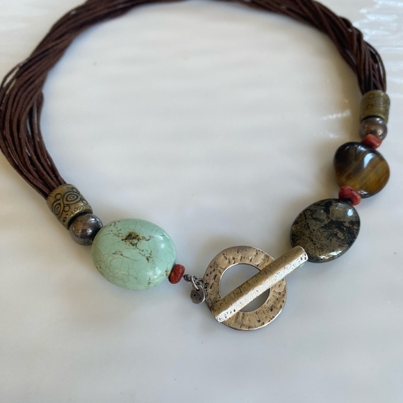 Silpada “Pick me Up” Tigers eye Beaded Necklace N1891 18” long - Picture 5 of 6